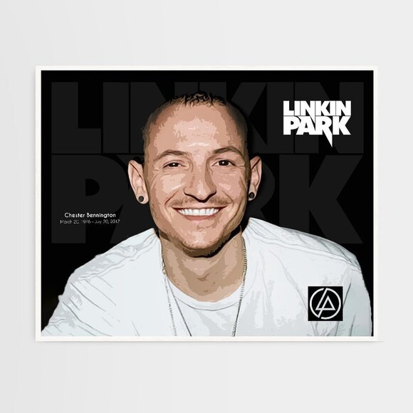16x20 Linkin Park Rock Star Chester Smiling Portrait Oil Painting Art‎ Poster - Picture 4 of 4